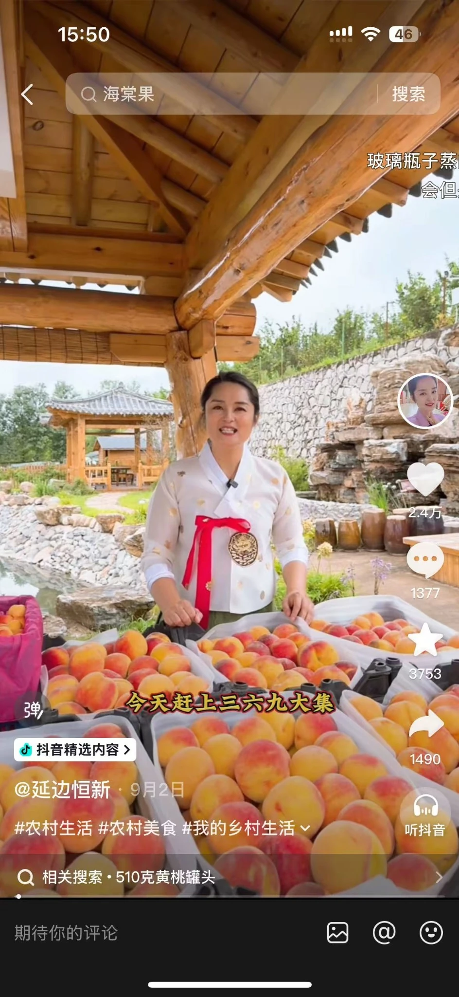 小院场景与食材展示